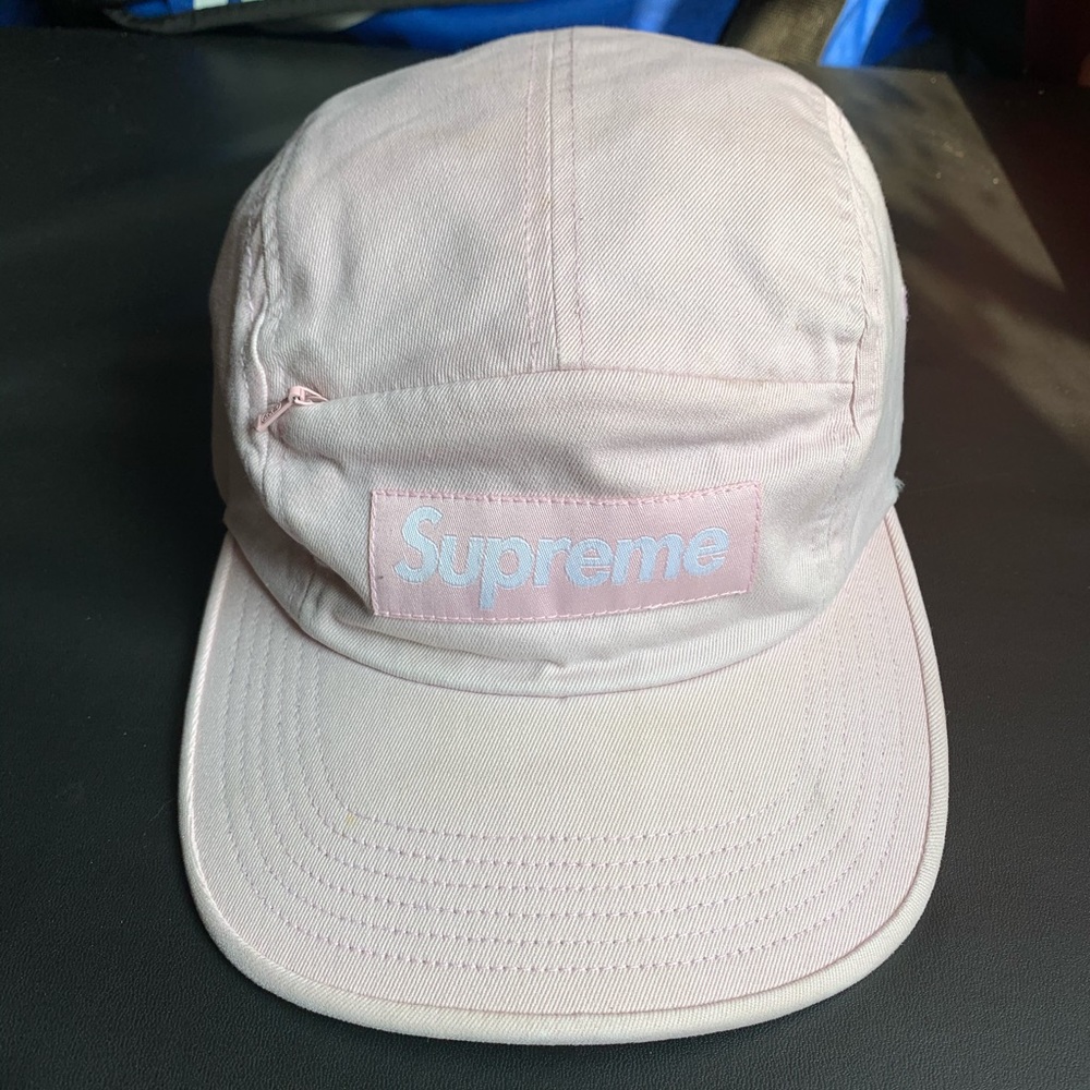 Supreme camp cap with zipper